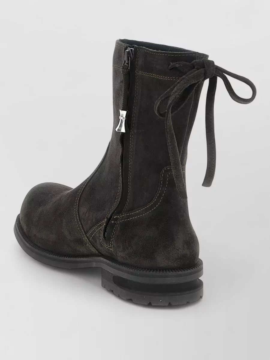 Kiko Kostadinov Suede Leather Ankle Boots