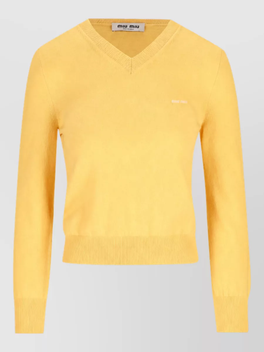 Miu Miu Wool crewneck sweatshirt
