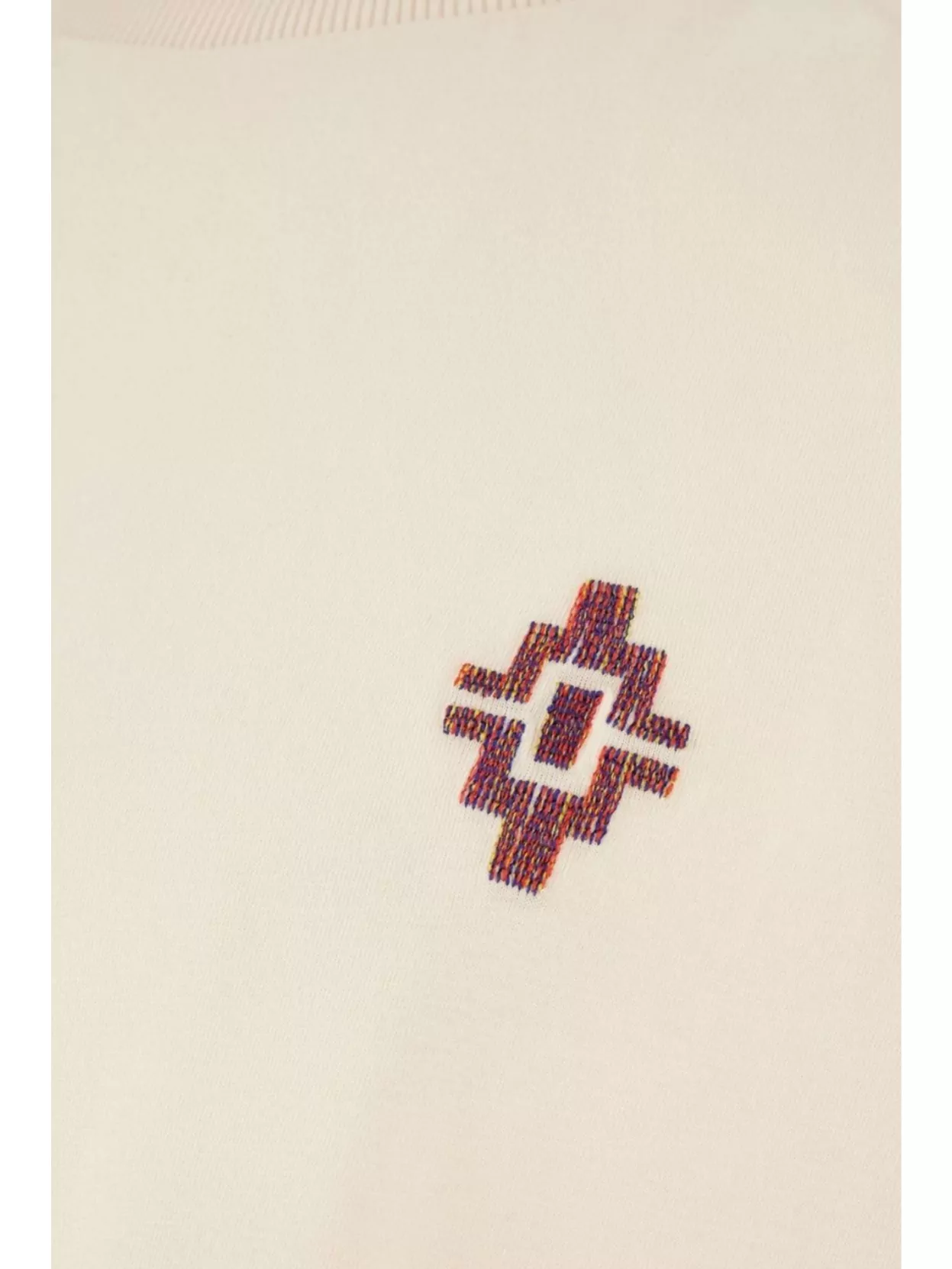 Marcelo Burlon Cross Embroidered Stretch Cotton T-Shirt