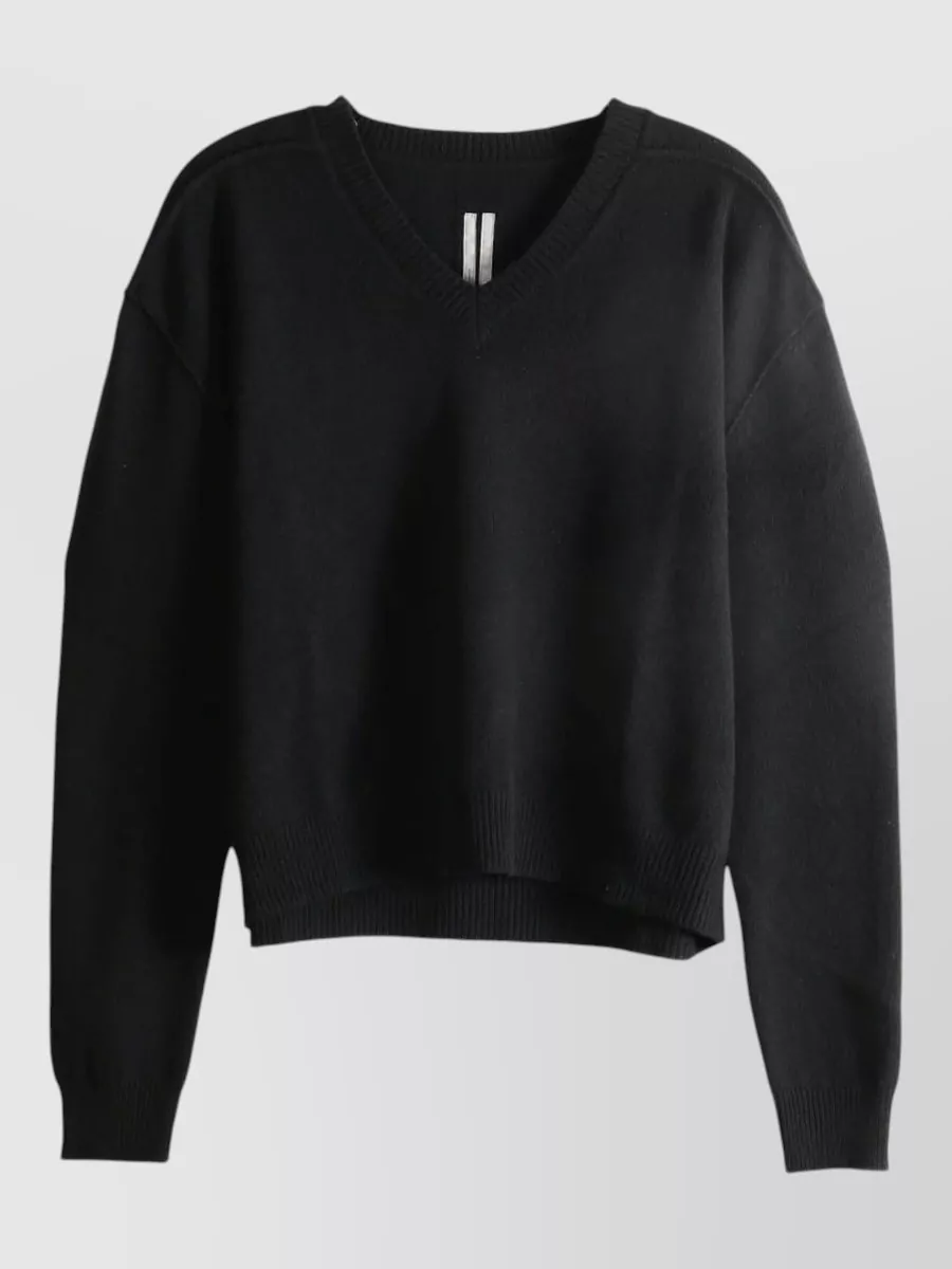 Rick Owens cashmere v-neck sweater