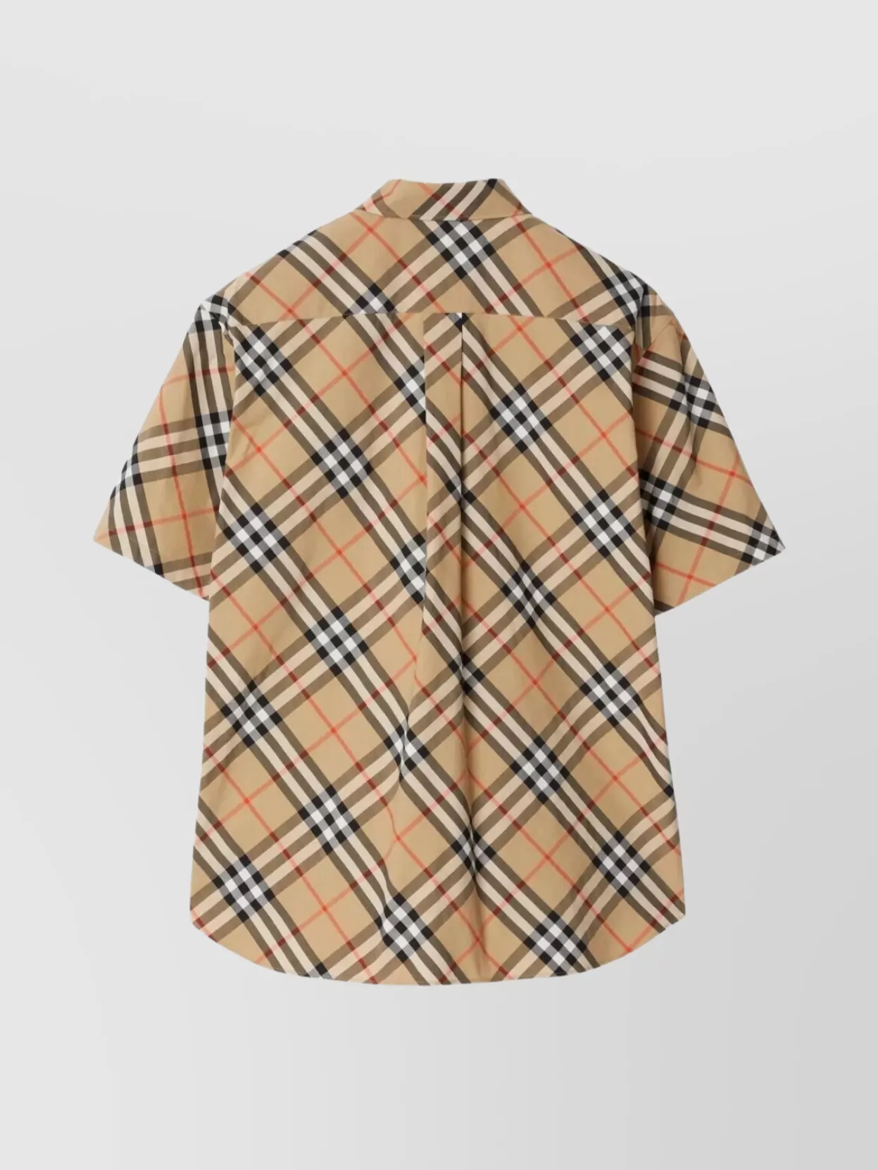 Burberry Checked Cotton Shirt Short Sleeves
