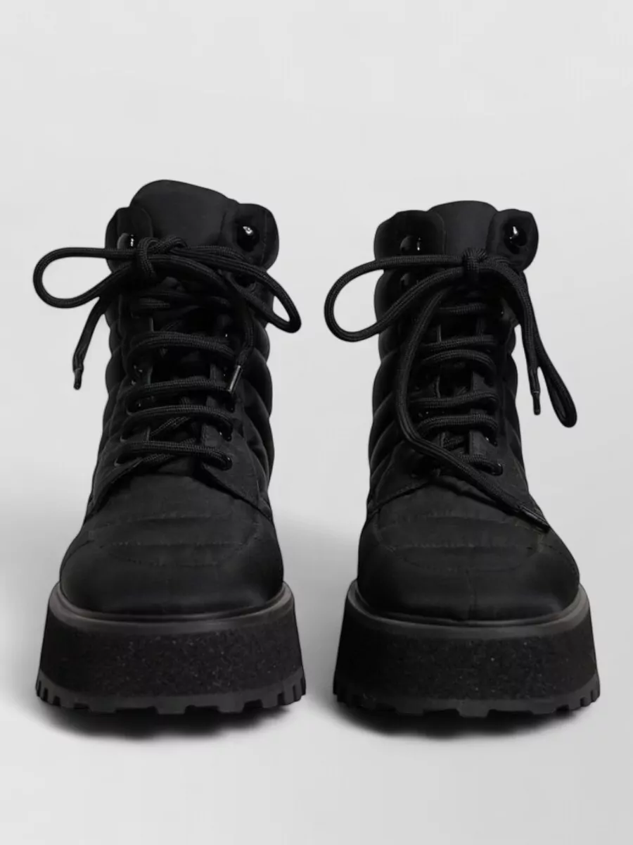 Dolce&Gabbana quilted mid-calf lace-up boots