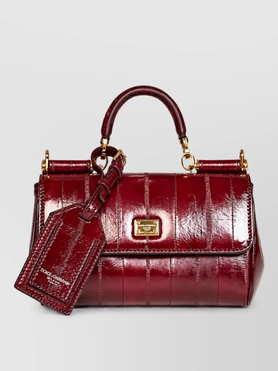 Dolce&Gabbana Sicily Mini Leather Shoulder Bag