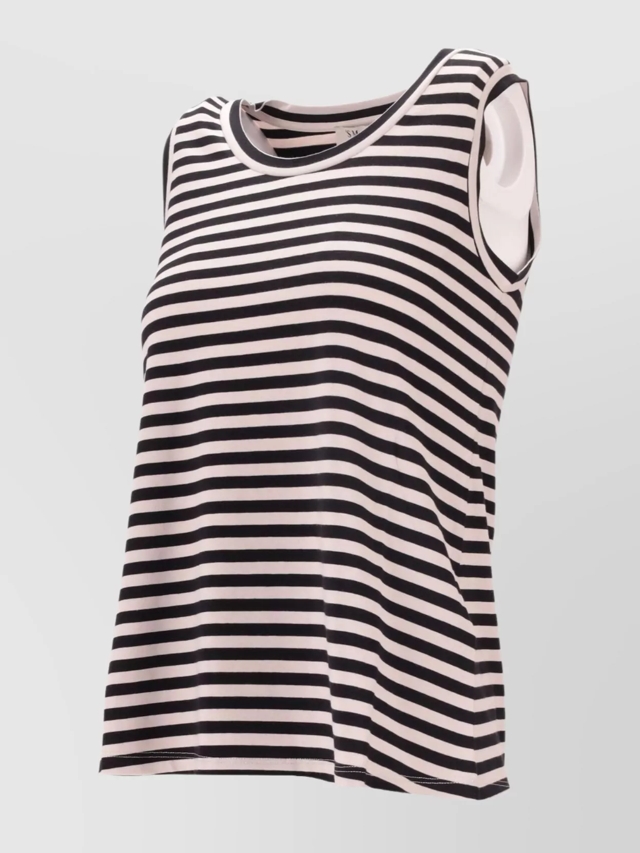 Max Mara Erbert Striped Sleeveless Round Neck Top