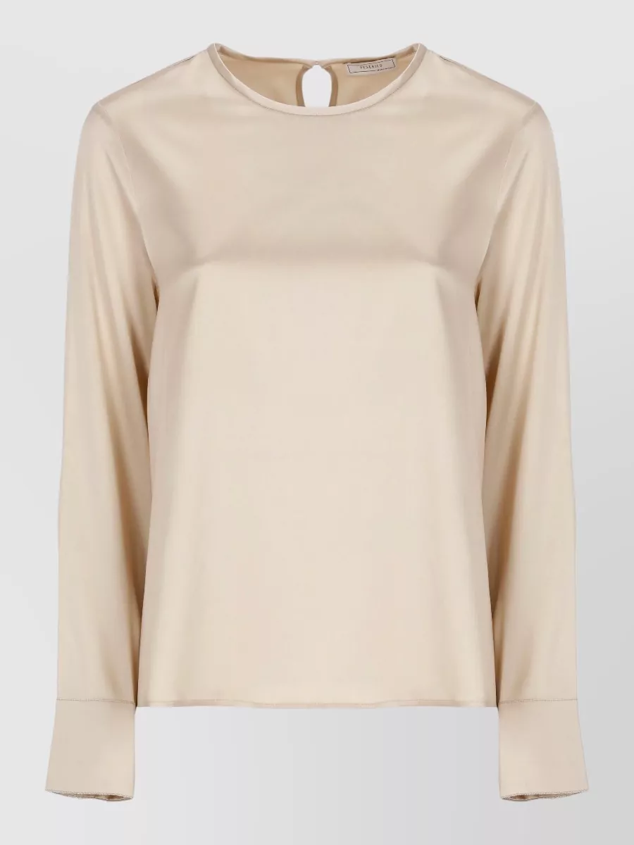Peserico silk long-sleeve blouse