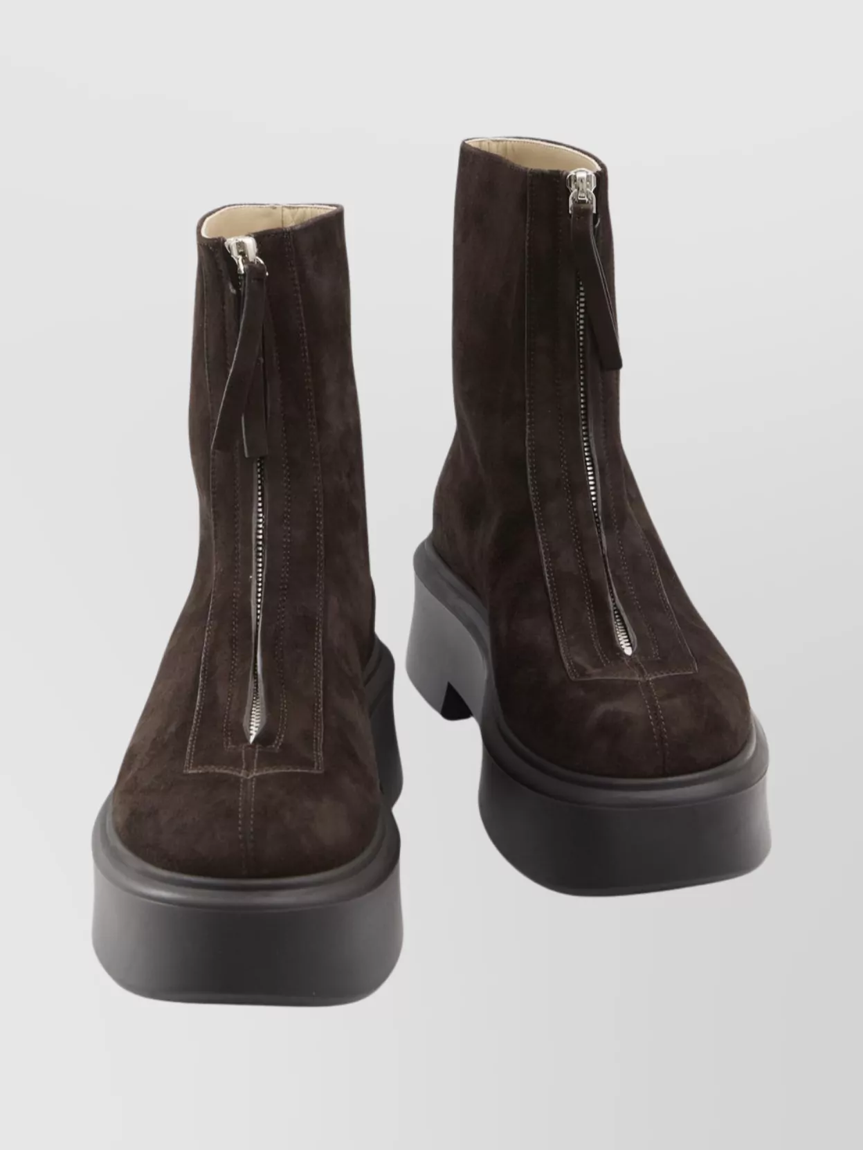 The Row Combat Style Zipped Leather Boots