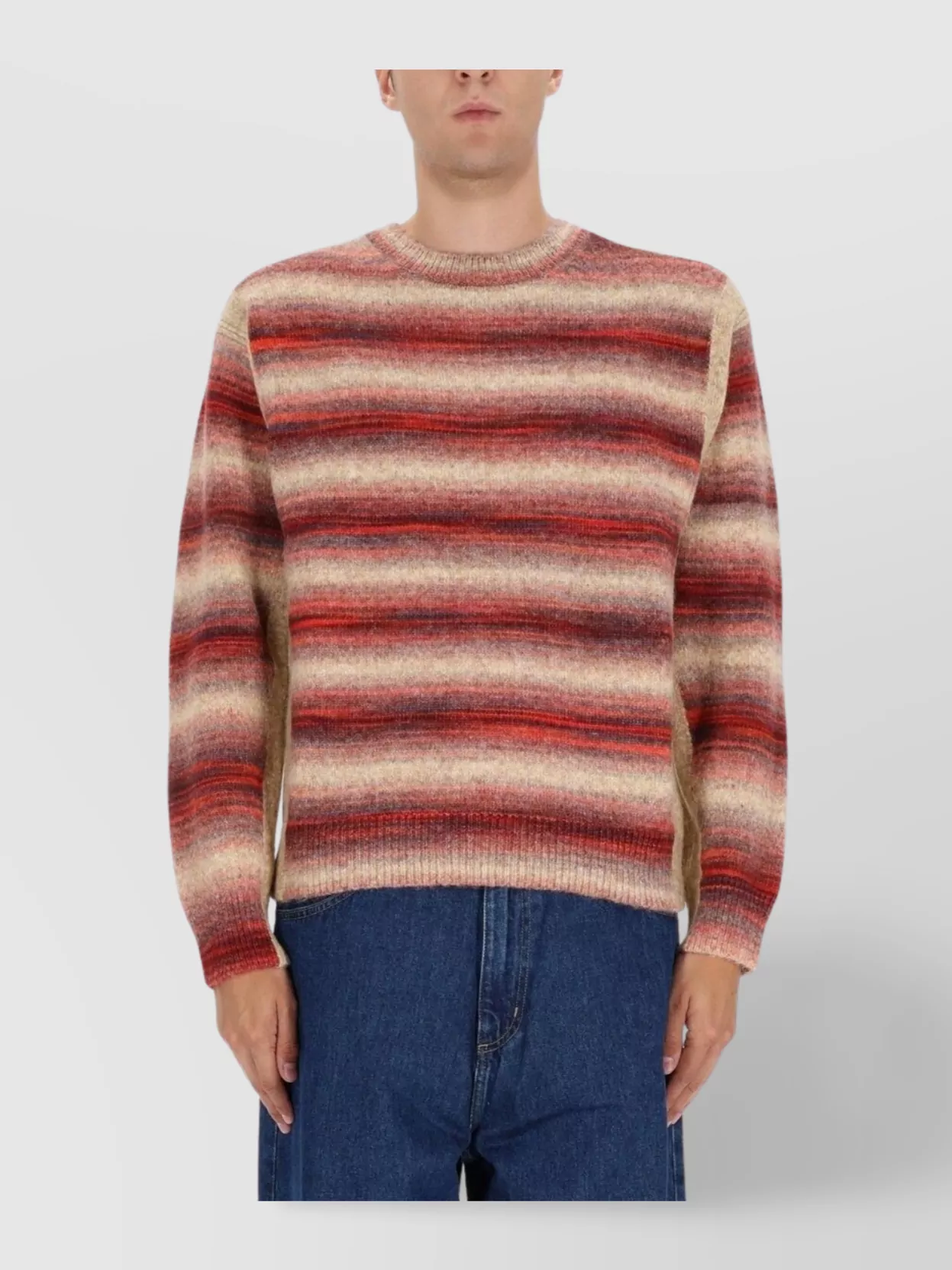 Paul Smith Striped Crew Neck Long Sleeve Sweater