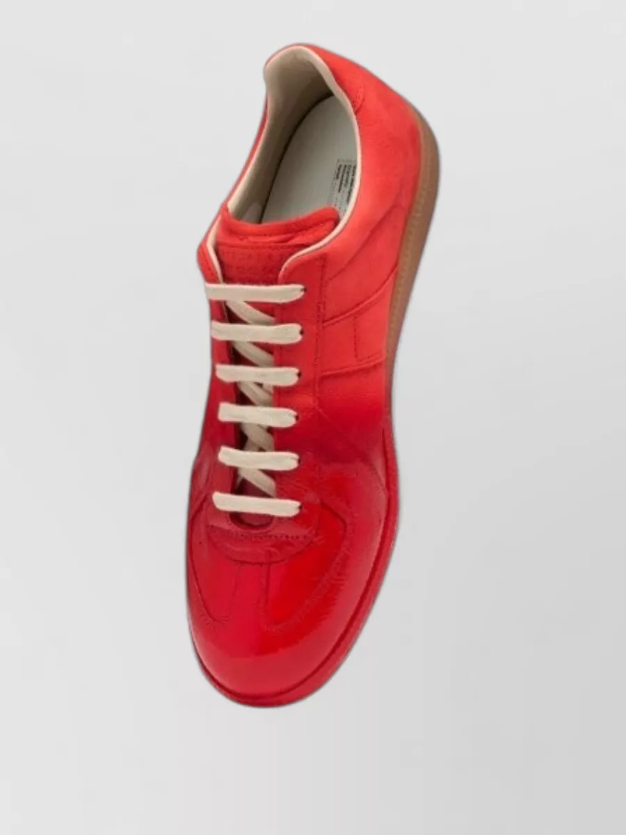Maison Margiela leather lace-up sneakers