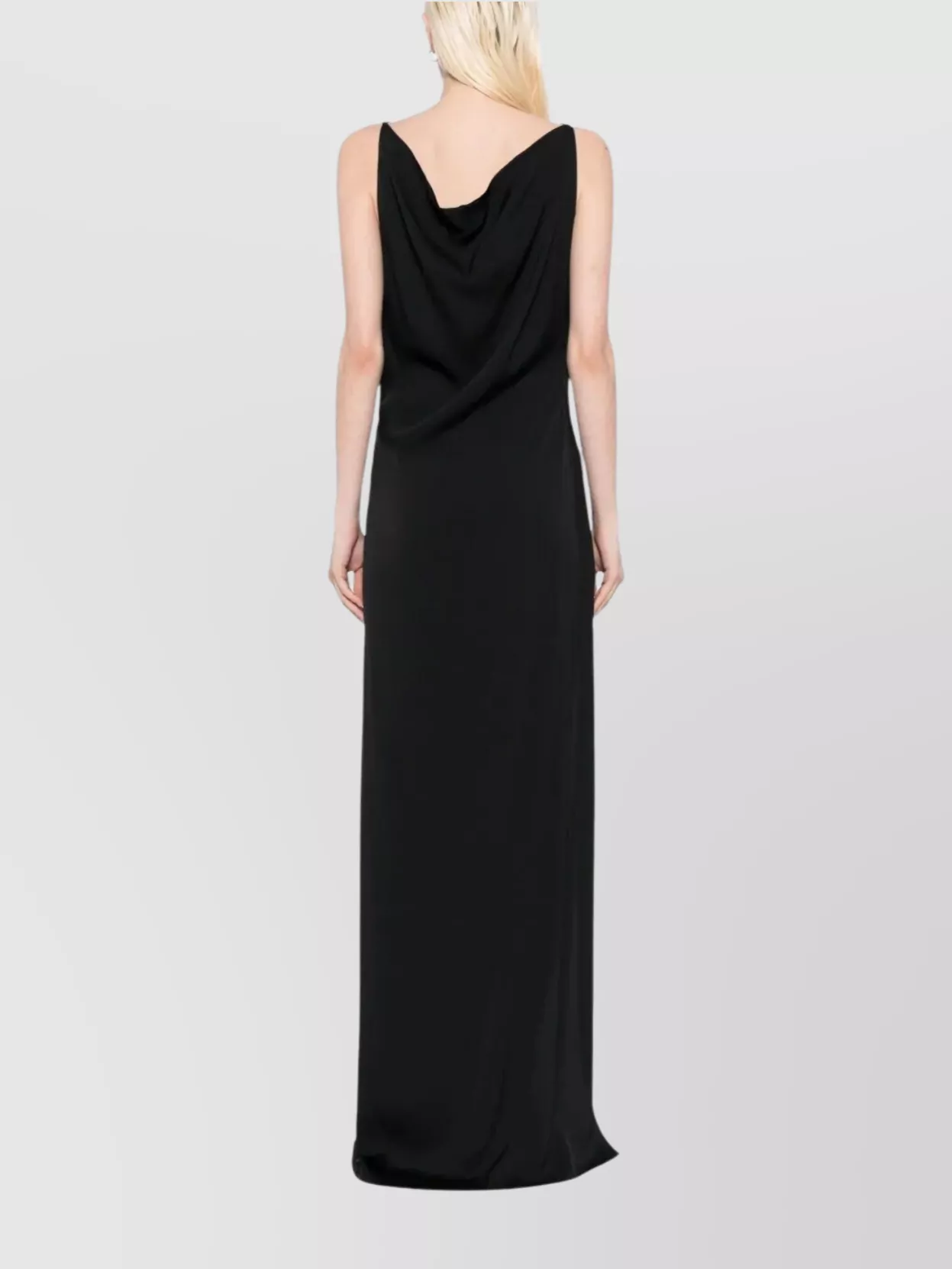 Tom Ford Draped Neckline Sleeveless Maxi Length Dress