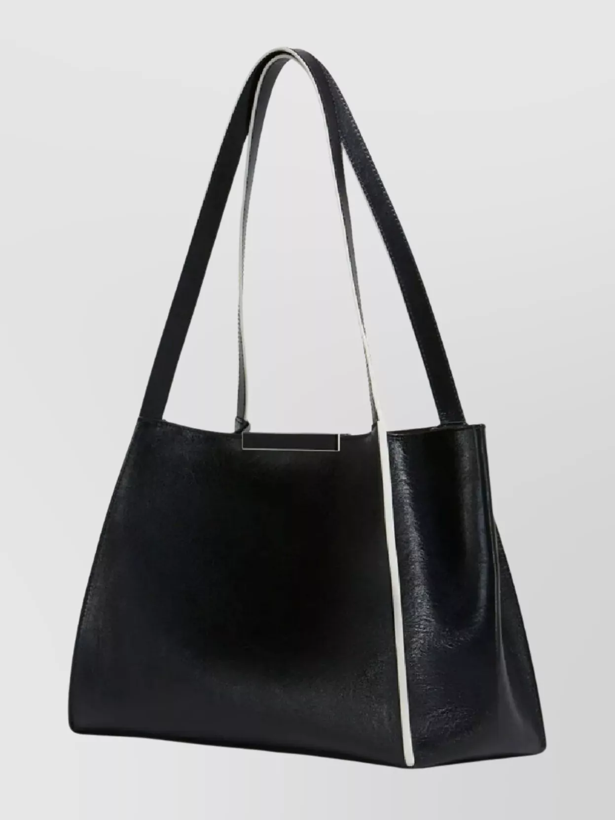 Marni Rectangular Two-Tone Shoulder Bag With Long Handles