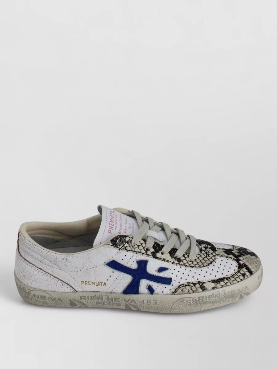 Premiata Leather Low-Top Sneakers