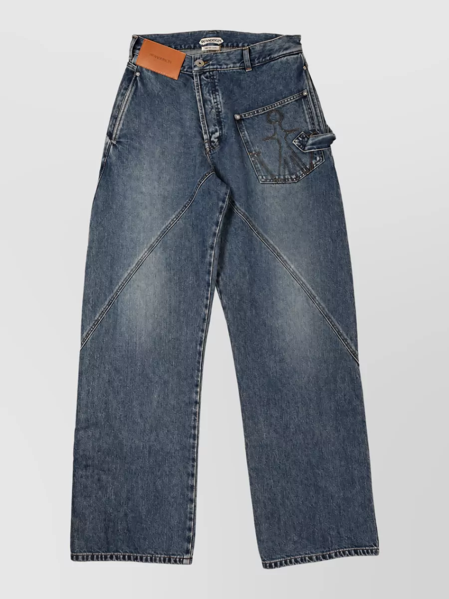 Jw Anderson Denim Twisted Workwear Jeans