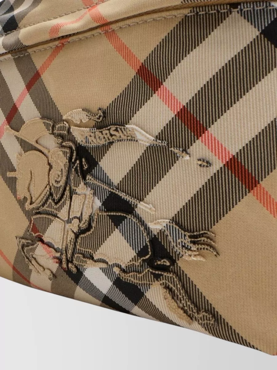 Burberry Check Canvas Shoulder Bag