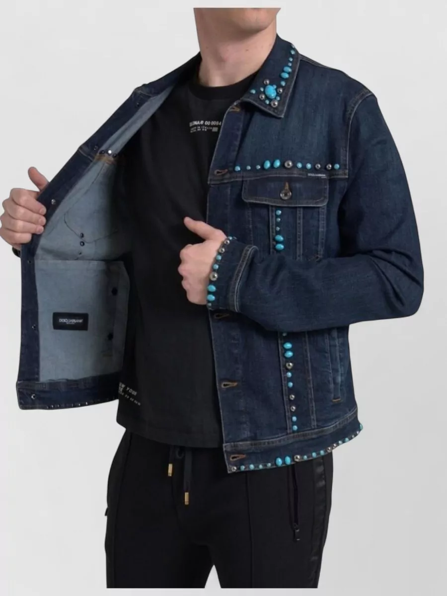 Dolce&Gabbana Studded Denim Jacket