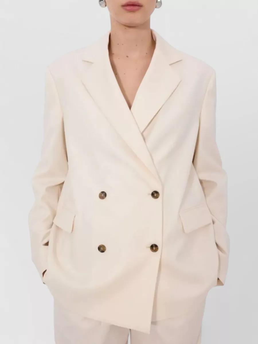 Loulou Studio Donau Tailored Double Breasted Jacket
