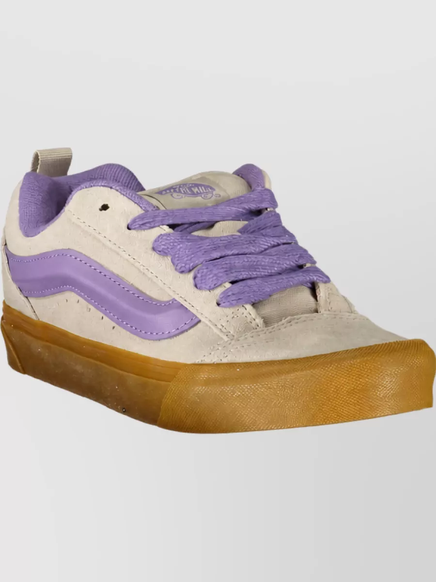 Vans Leather Low-Top Lace-Up Sneakers