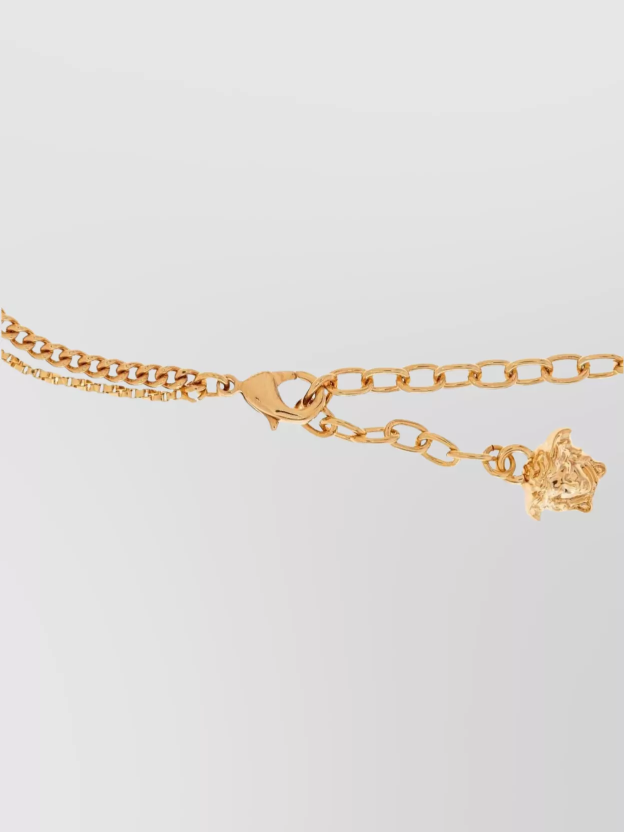 Versace Adjustable Medusa Charm Safety Pin Bracelets