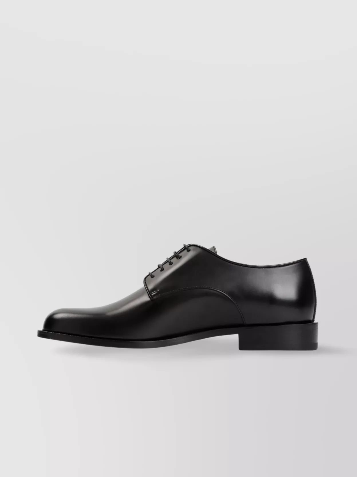 Giorgio Armani Almond Toe Lace-Up Leather Shoes