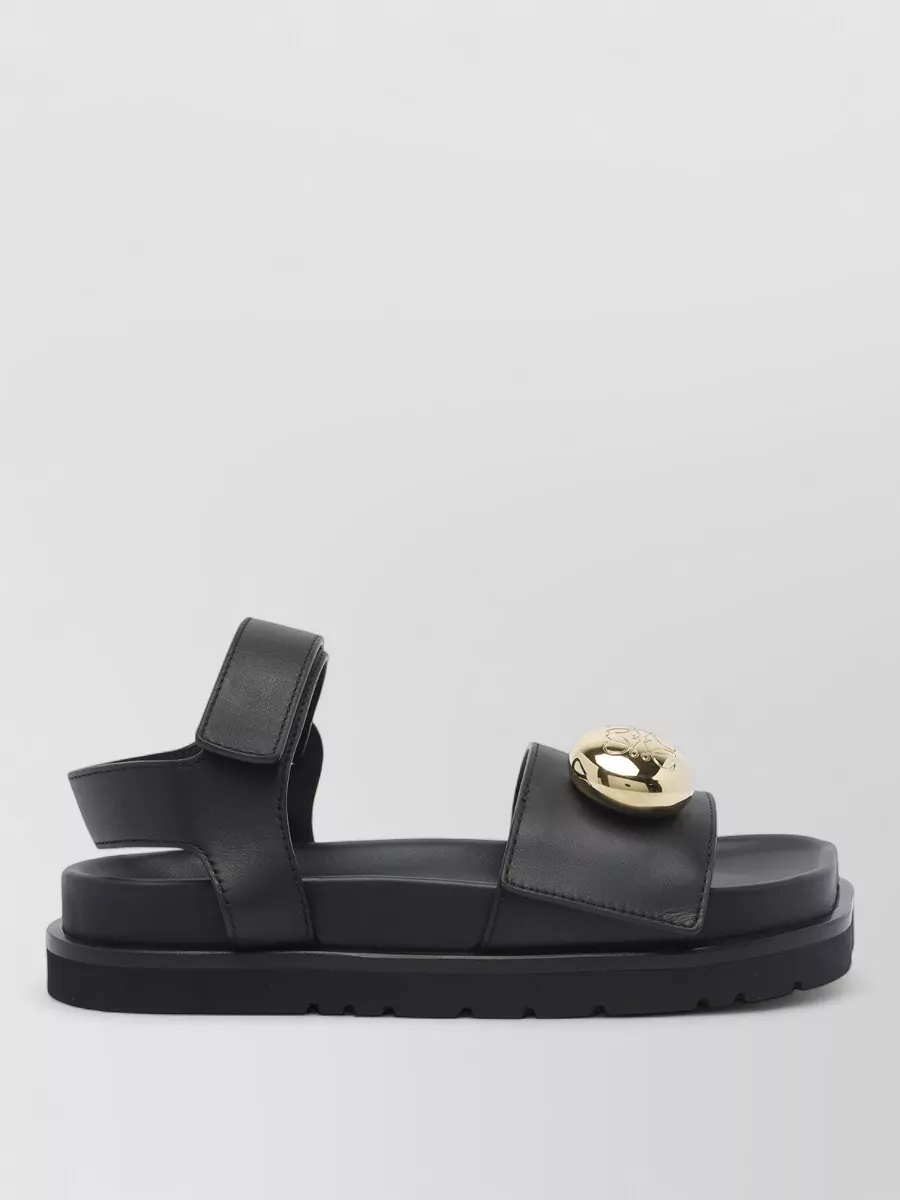 Loewe Leather Flat Sandals