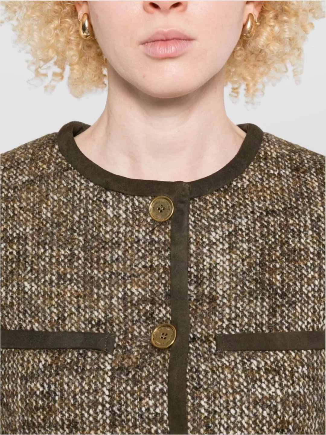 Golden Goose Textured Wool Blend Outerwear Jacket