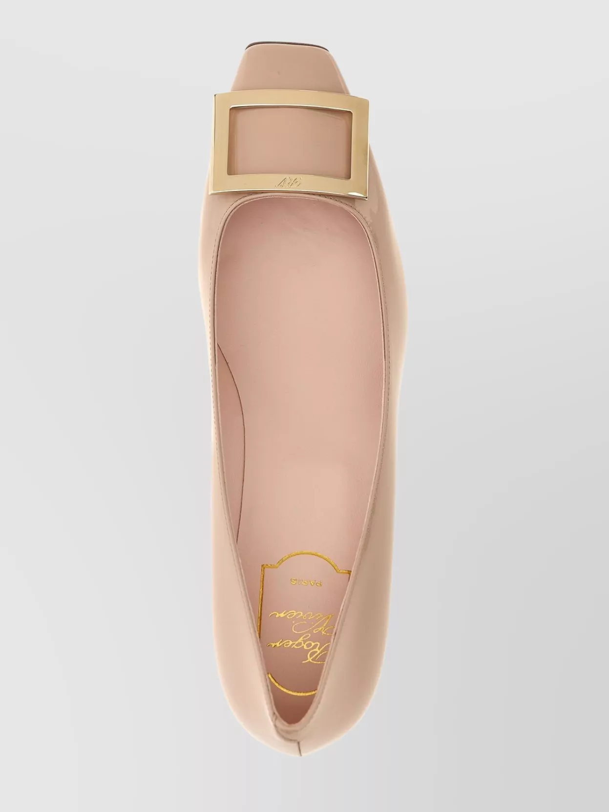 Roger Vivier Square Buckle Block Heel Pumps