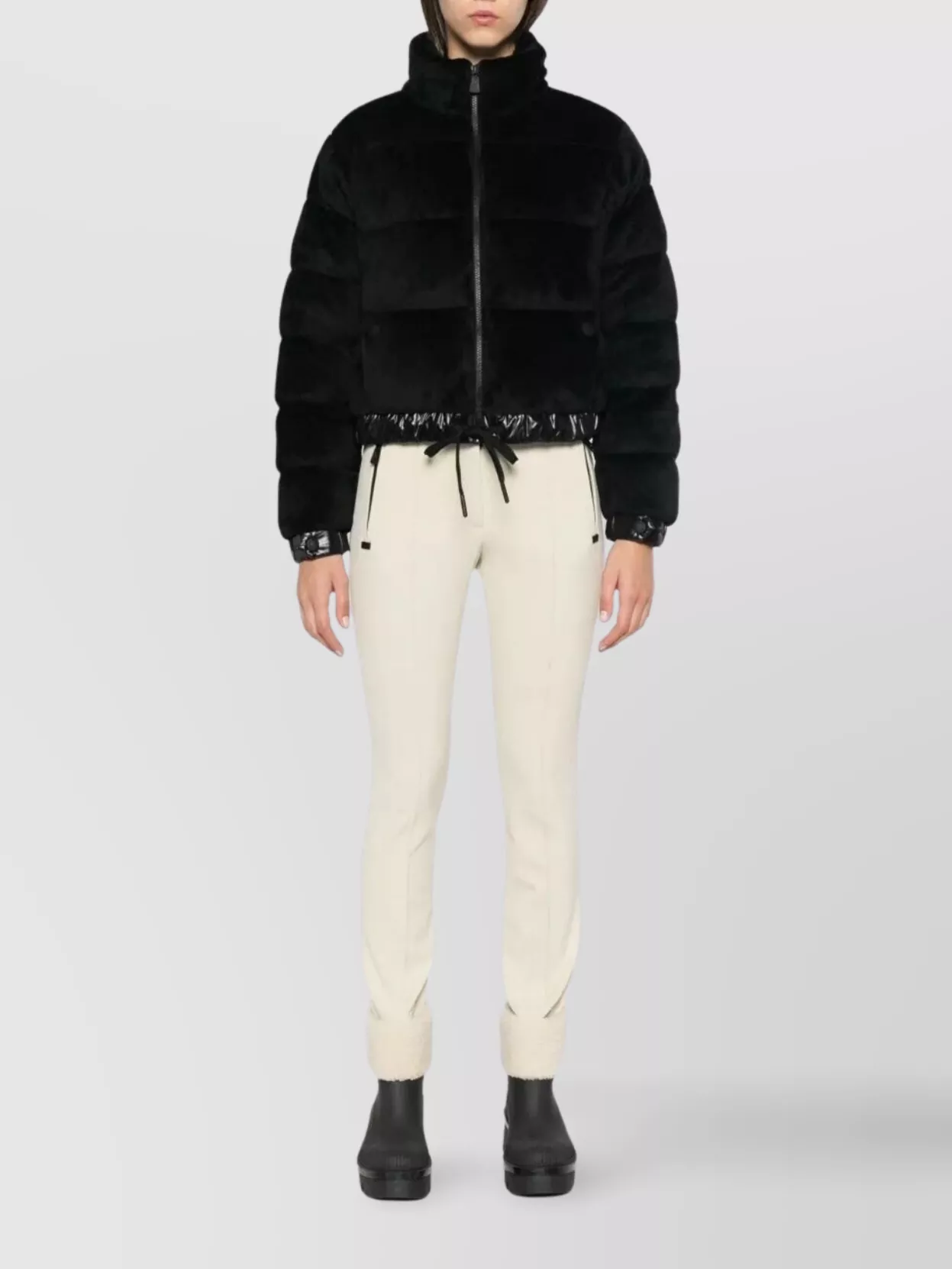 Moncler Grenoble Stretch Twill Trousers Clothing In White