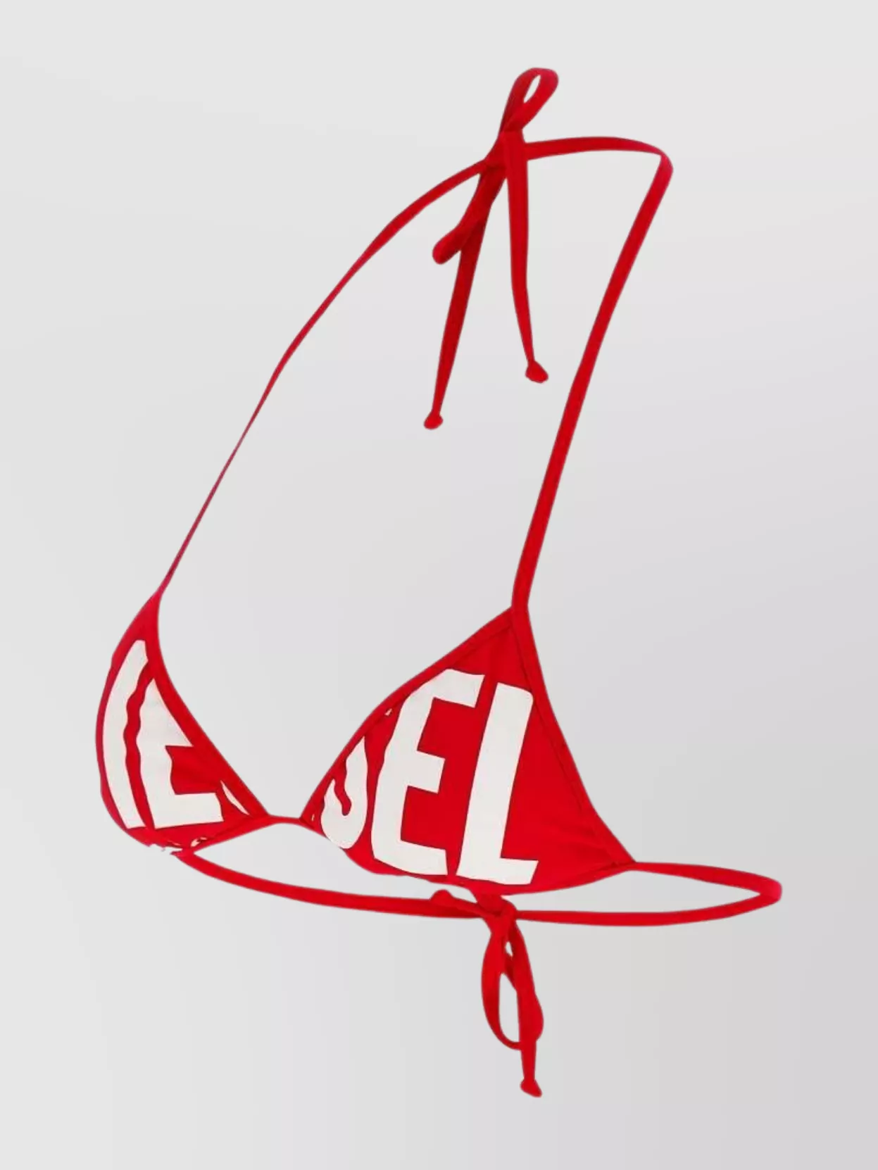 Diesel "bfb-sees" Triangle Bikini Top In Red