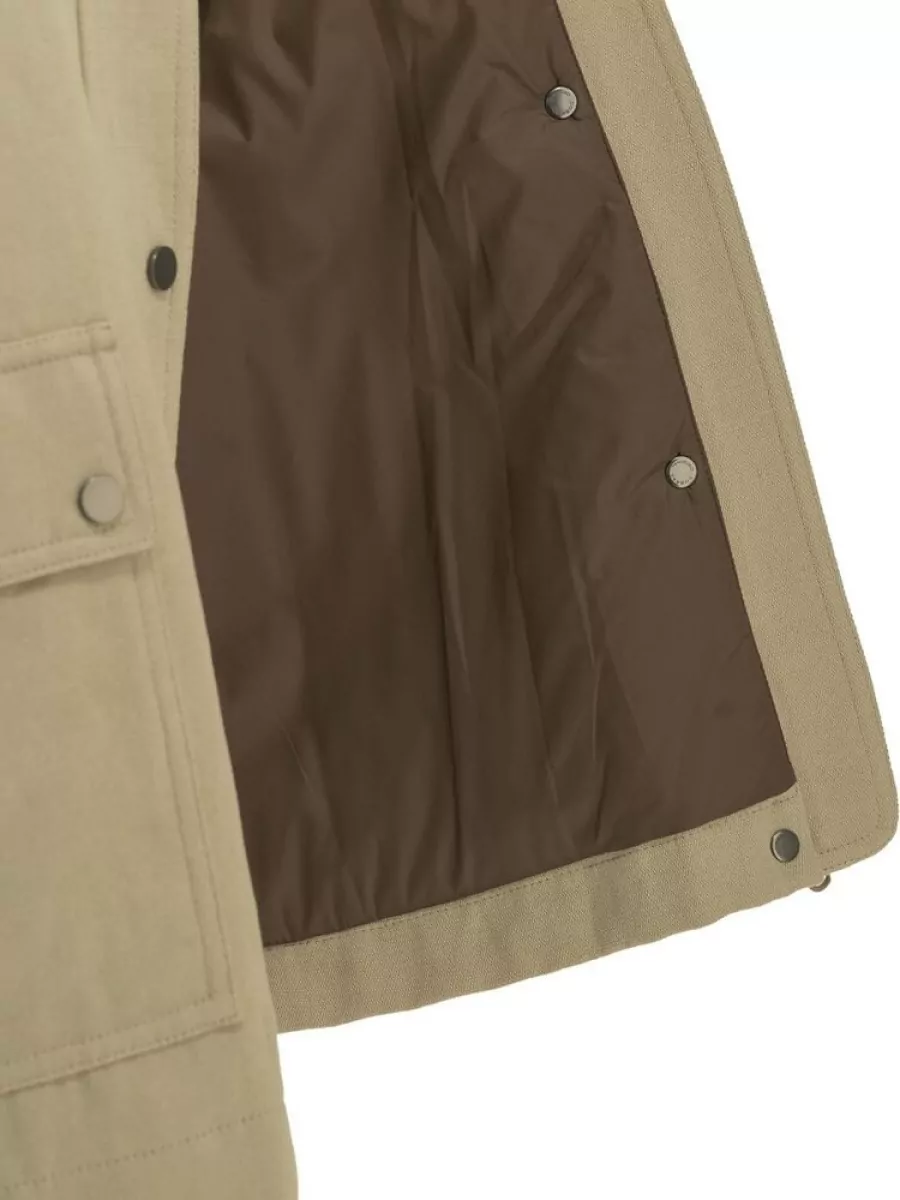 Brunello Cucinelli Cotton And Linen Oversized Coat