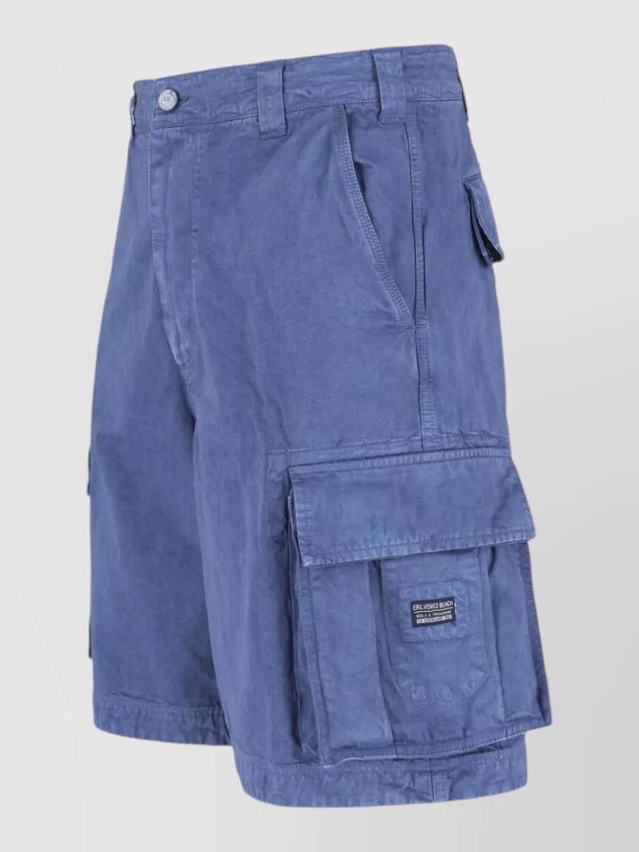 Erl Straight Cotton Cargo Shorts