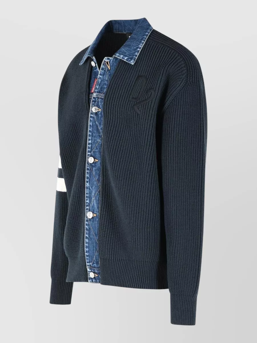 Dsquared2 Denim Mix D2 Cardigan