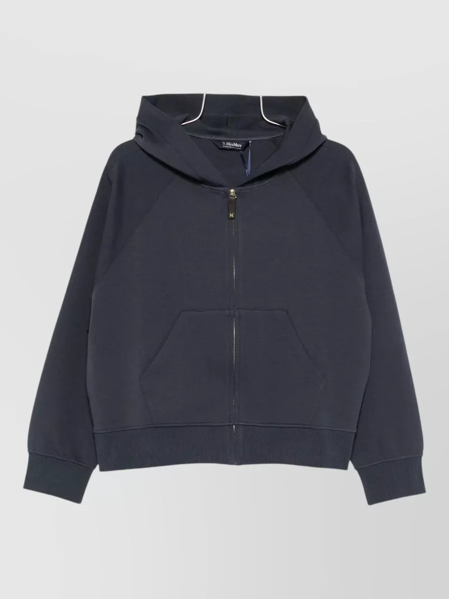 S Max Mara Cotton-Blend Zip-Up Hoodie