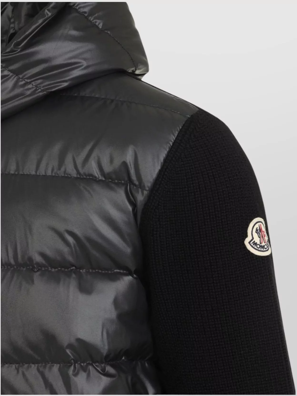 Moncler Hooded Cardigan Quilted Front