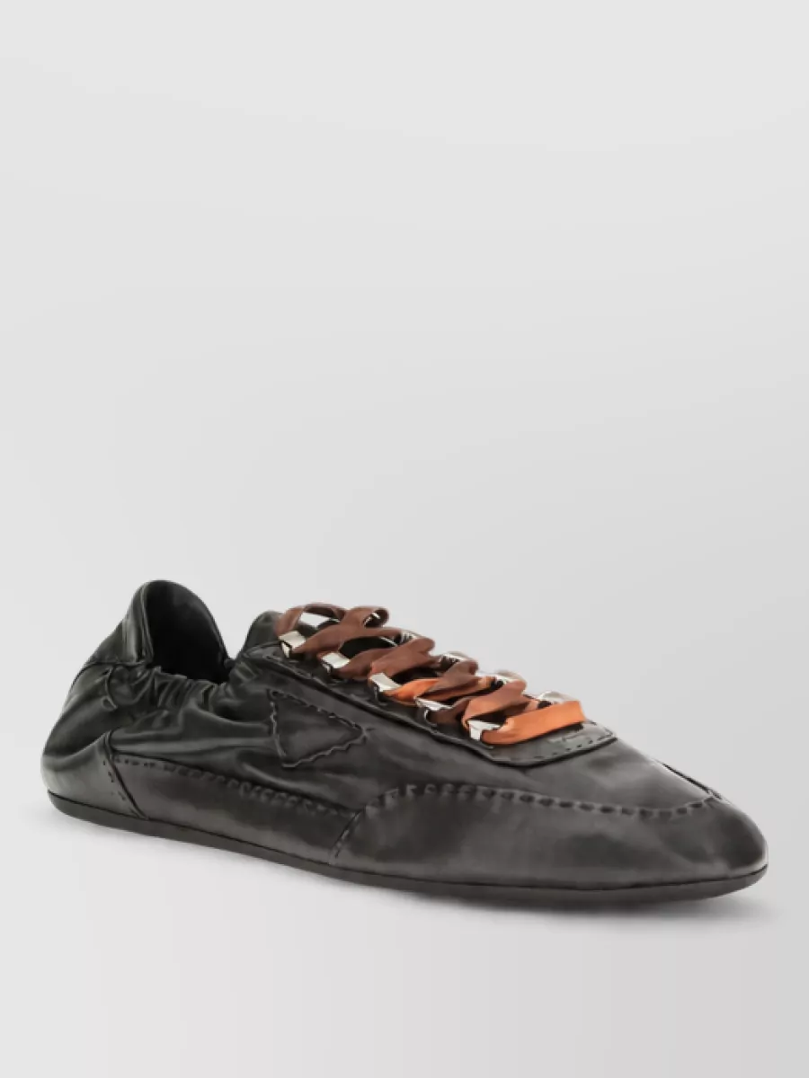 Prada leather sneakers