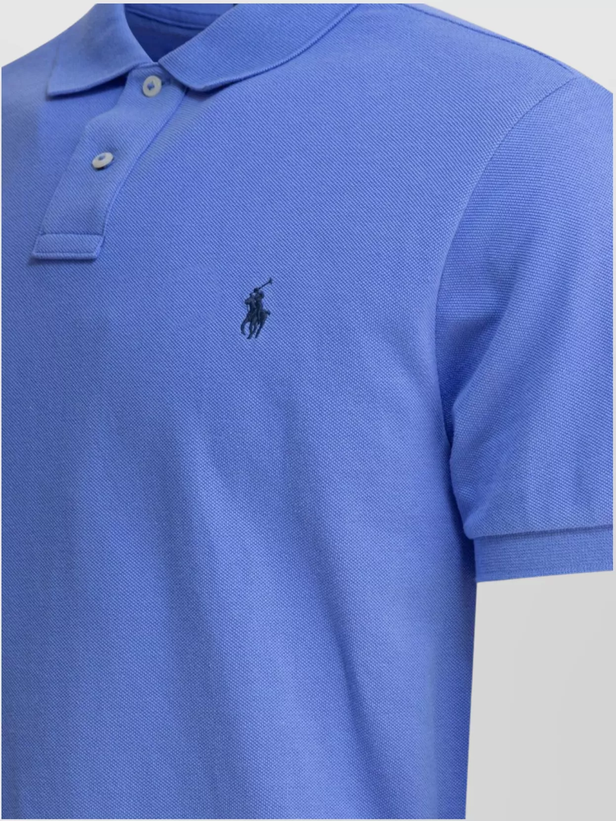 Polo Ralph Lauren Ribbed Collar Polo Shirt With Short Sleeves
