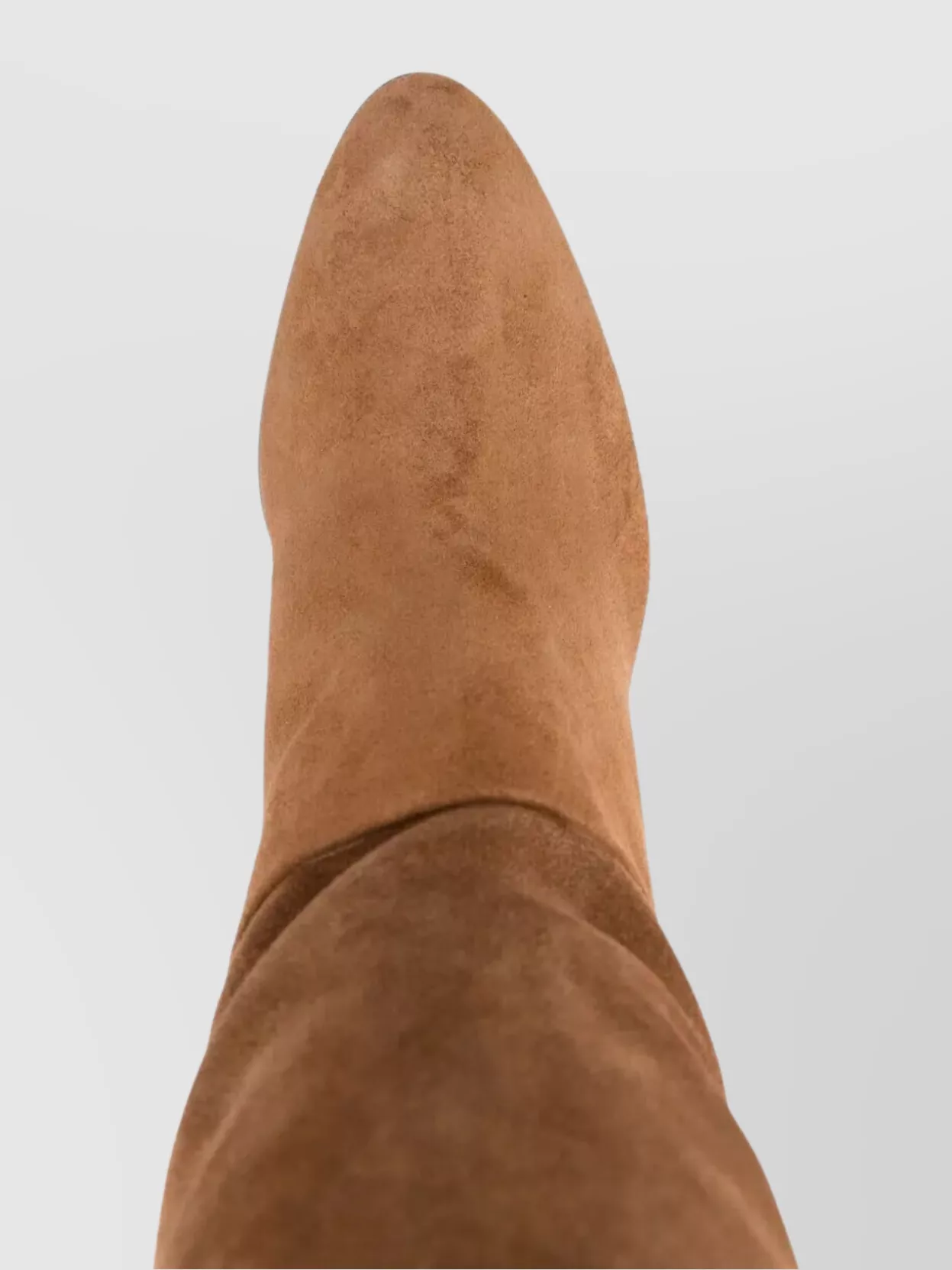 Chloé Over-the-knee Suede Almond Toe Boots In Brown