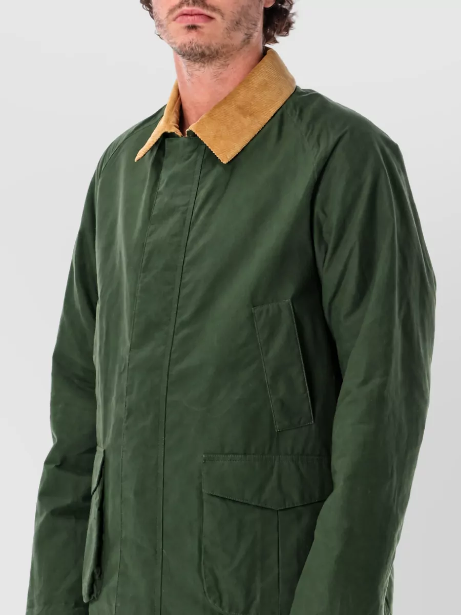 Fortela Waxed Cotton Single-Breasted Jacket