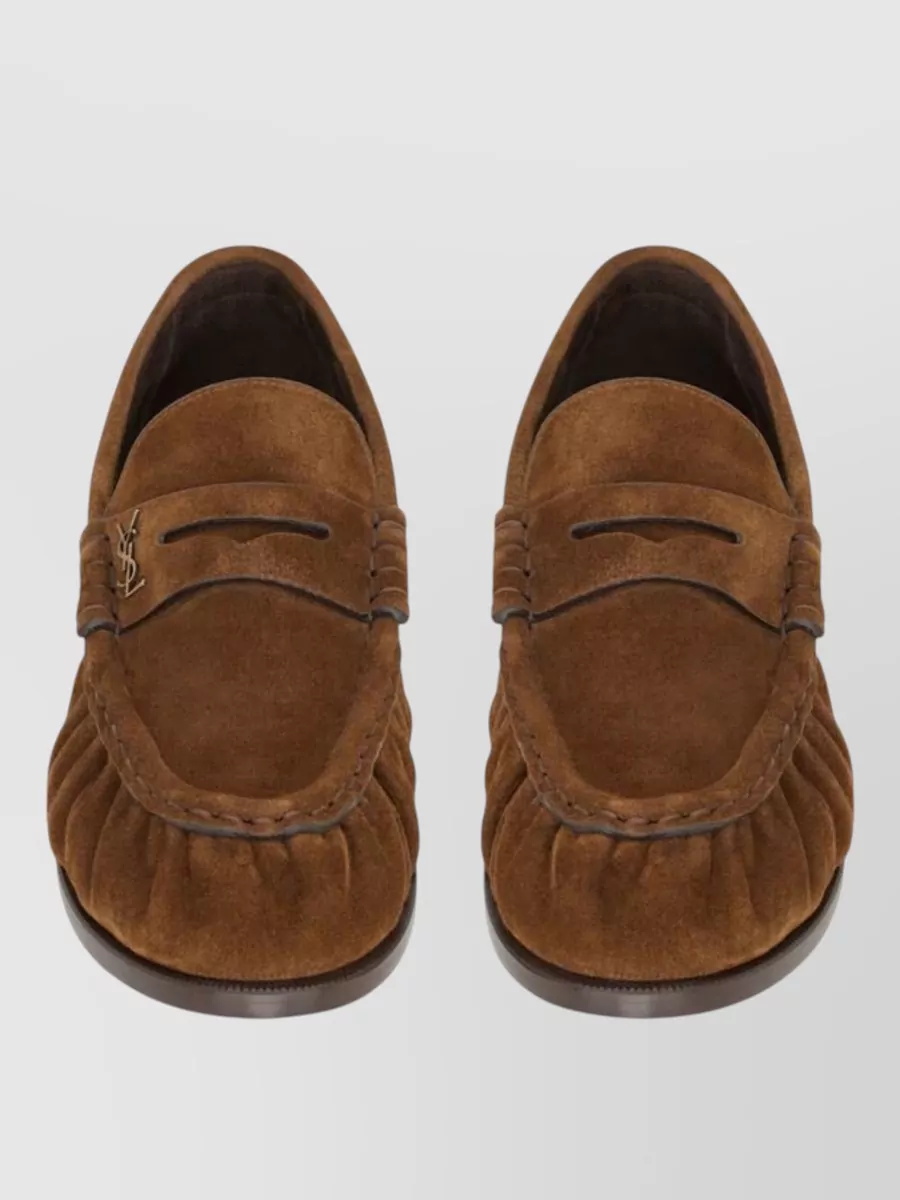 Saint Laurent Suede Le Loafer Loafers