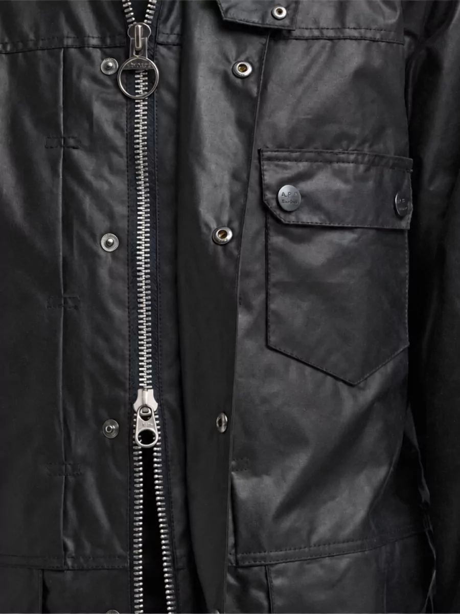 Barbour Waxed Cotton Single Breasted Coat