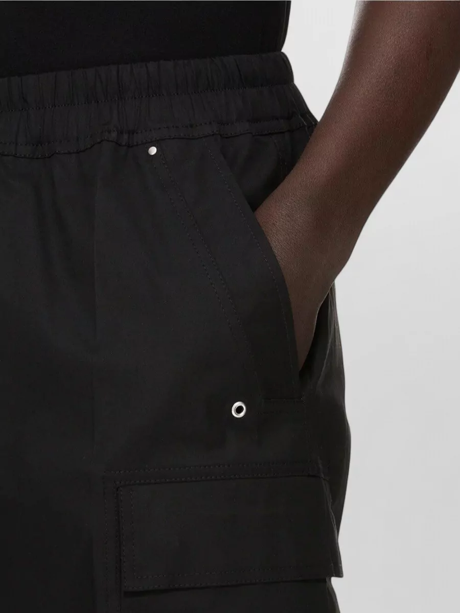 Rick Owens Cotton Knee-Length Wide-Leg Track Shorts