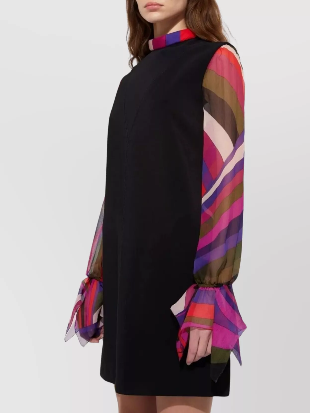 Pucci Colorful Sleeve Shift Dress