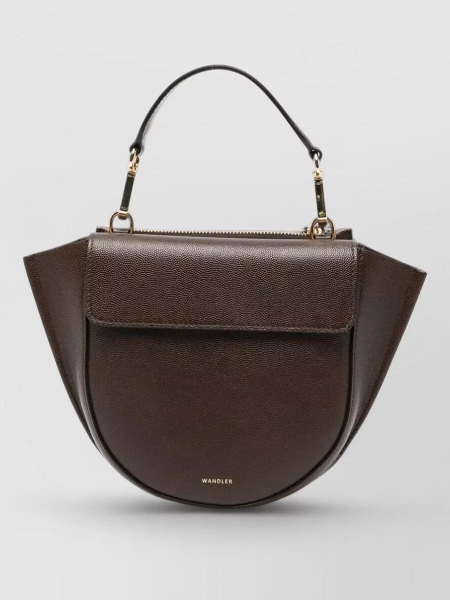 Wandler hortensia mini leather clutch bag