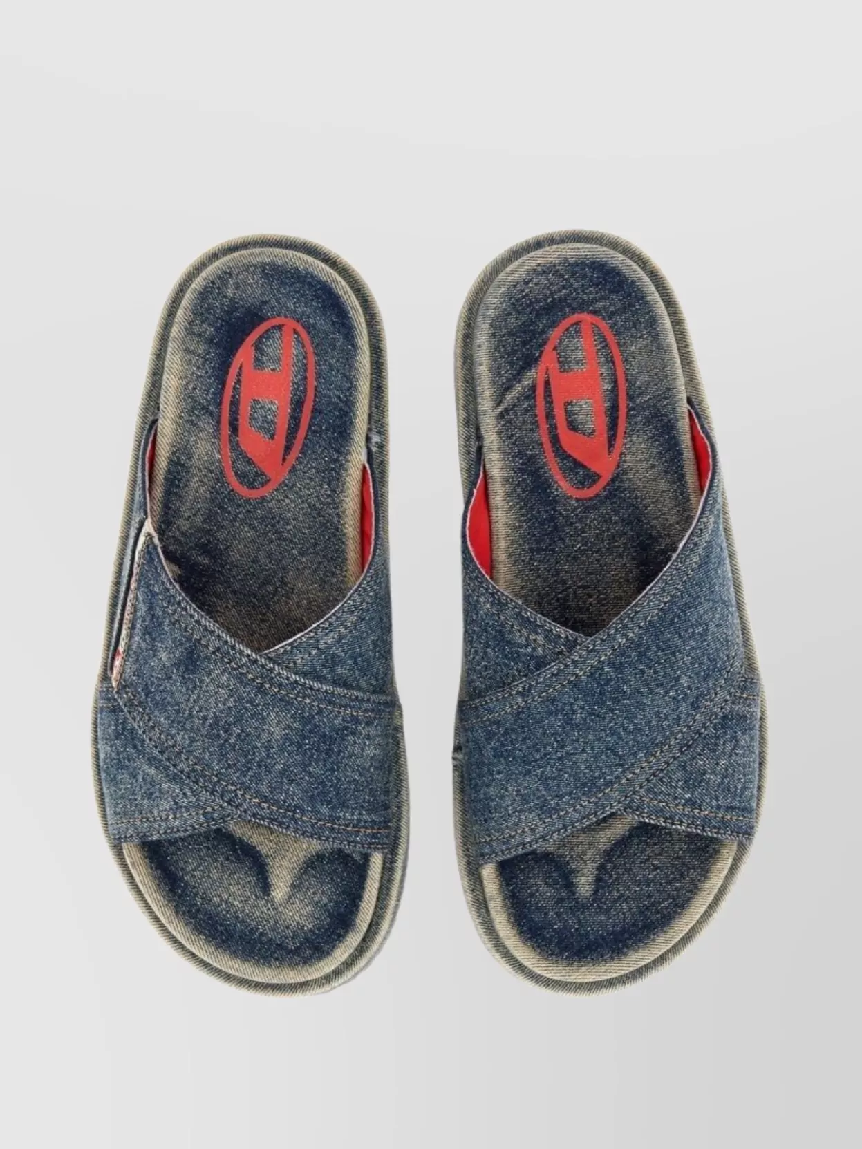 Diesel Crossover Denim Slide Sandal