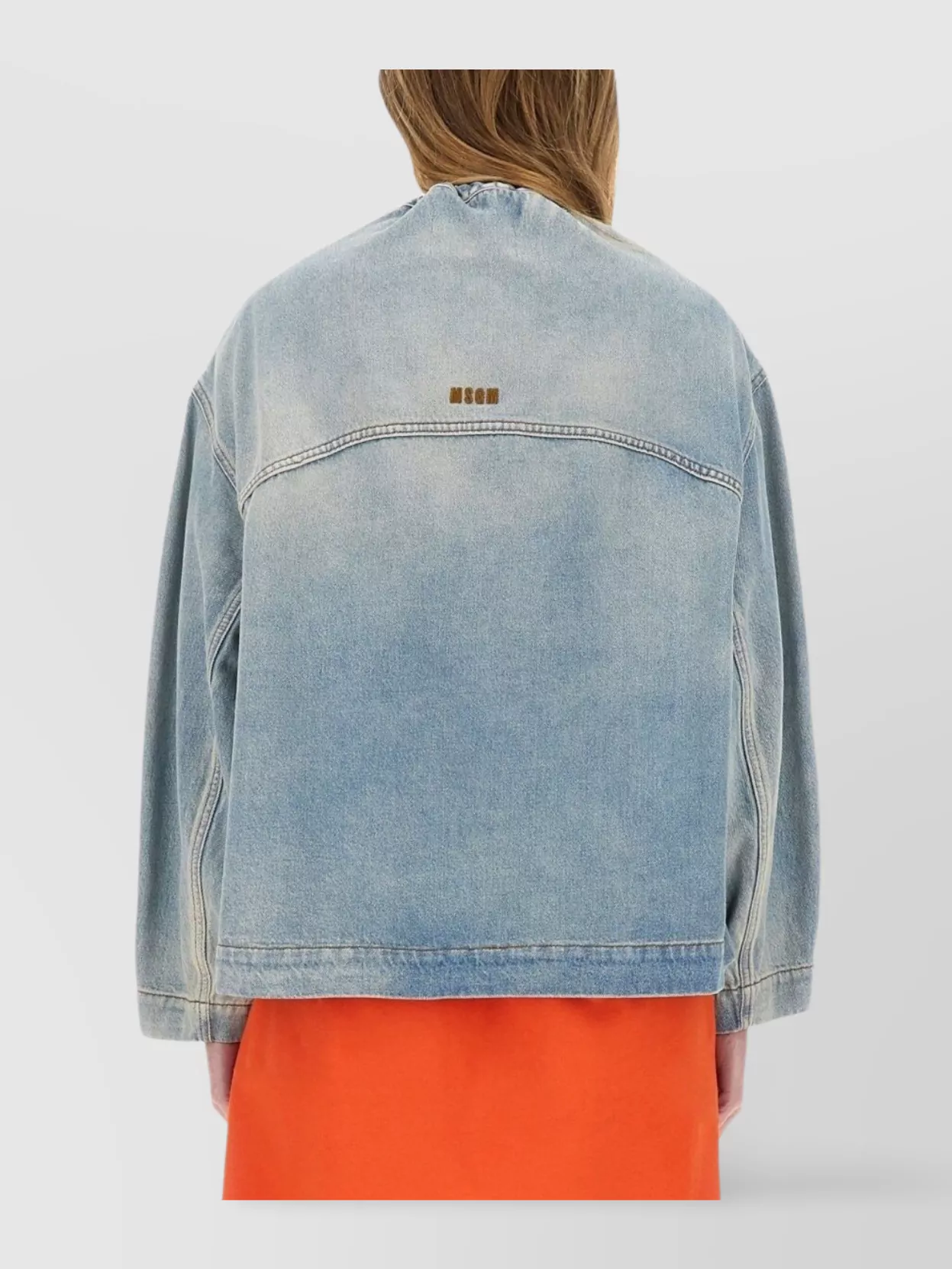 Msgm Relaxed-fit Oversized Denim Jacket