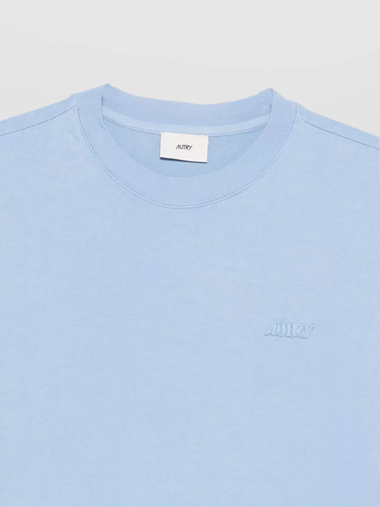 Autry Short Sleeve Crew Neck Ribbed Top