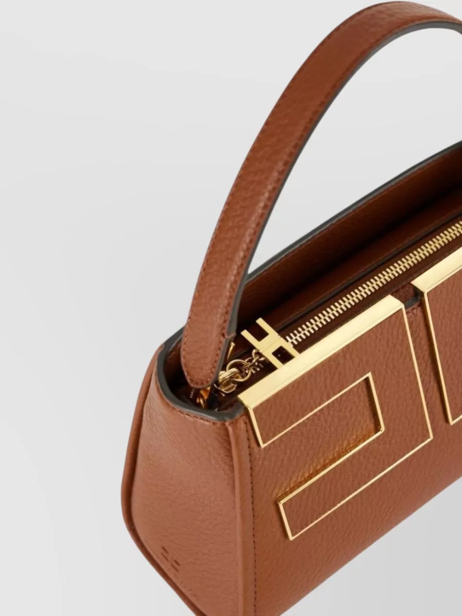 Elisabetta Franchi Faux Leather Shoulder Bag