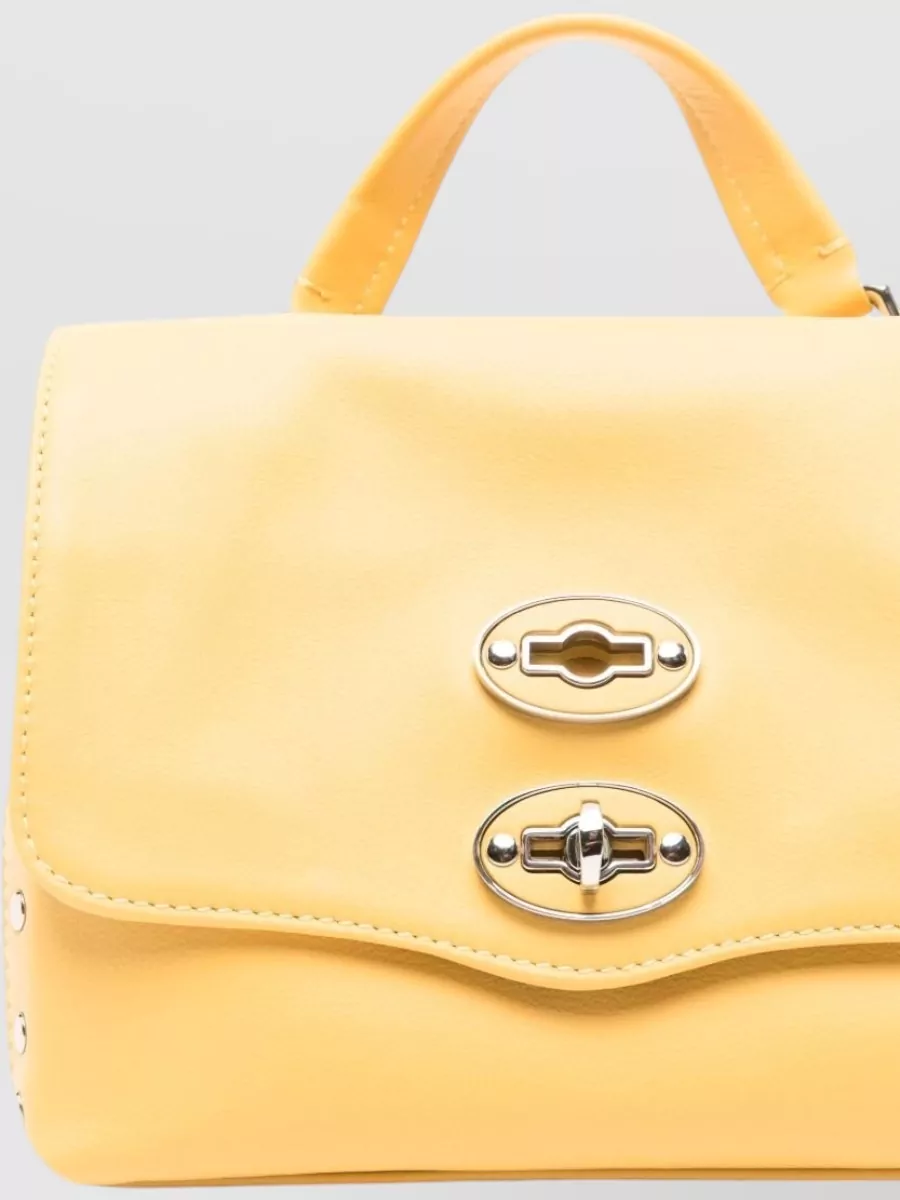 Zanellato Leather Studded Shoulder Bag