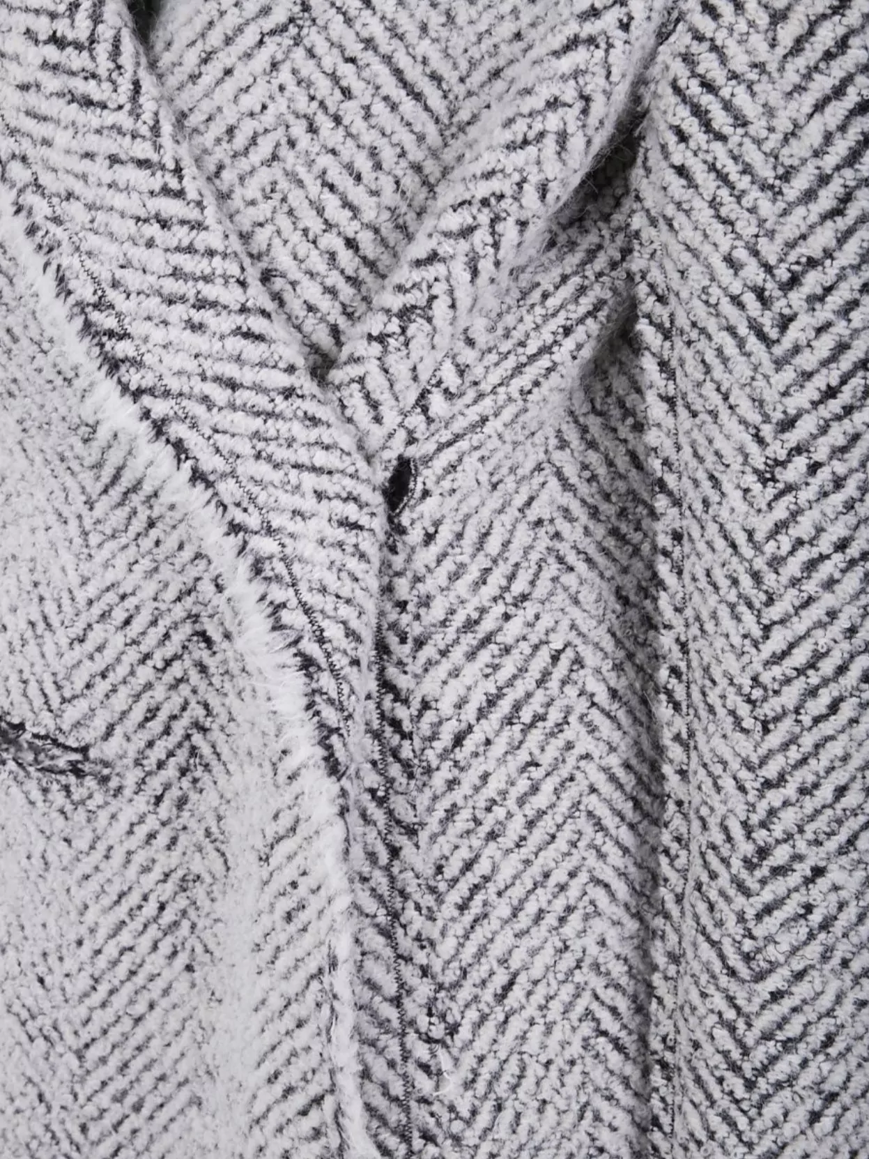 Alberta Ferretti Herringbone Patterned Long Sleeve Jacket