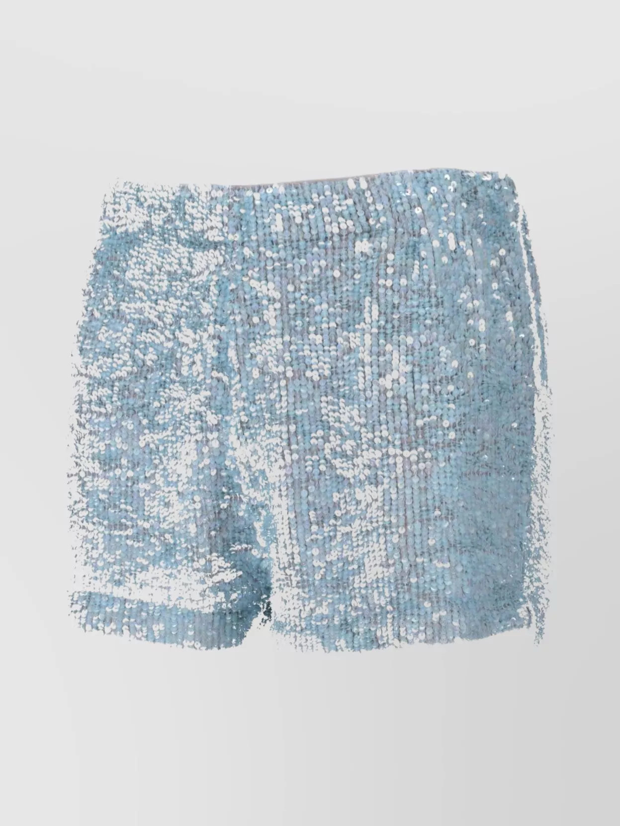 Parosh High-Shine Sequin Embellished Elastic Shorts