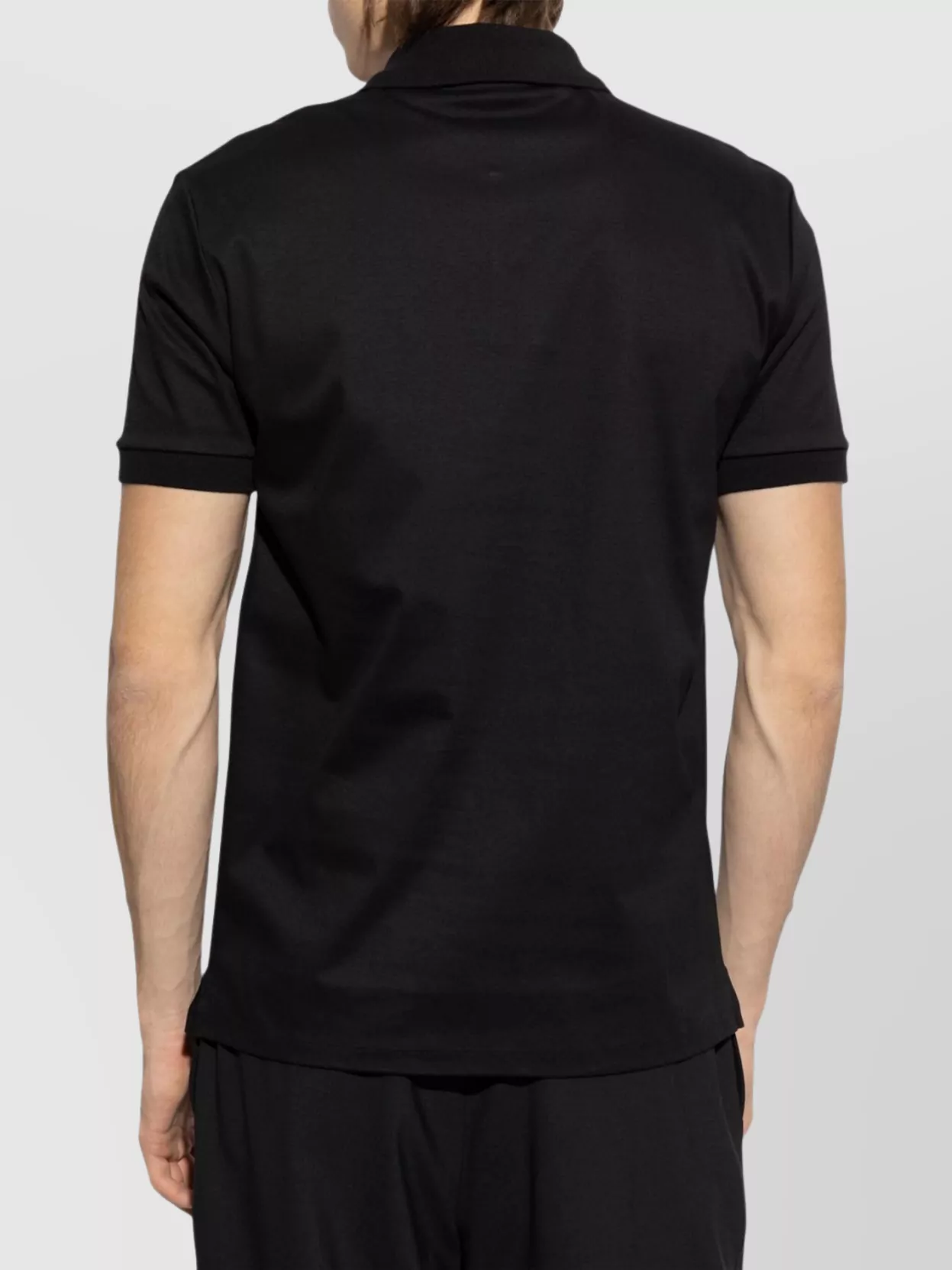 Lanvin Collared Shirt With Ribbed Cuffs And Short Sleeves