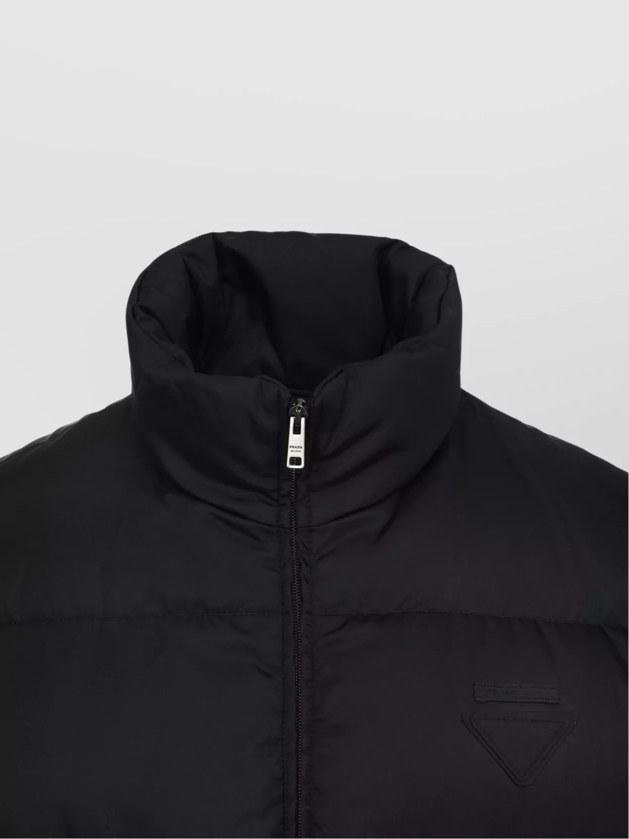 Prada Quilted Nylon Jacket Zip Pockets